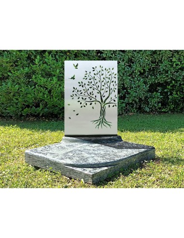 STELE ARBRE DECOUPE INOX 4MM MONULENT...
