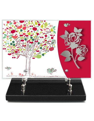 PLAQUE IMPRIMEE 20X30 DESSINS ARBRES