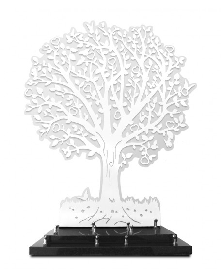 ARBRE INOX BLANC 60X67 FORMAT XL DOUBLE ALTU INCOLORE 5 INTERS