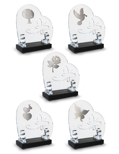 LOT DE 5 PLAQUES ALTUGLAS 19X19 DECOR INOX