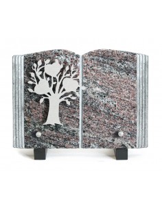 PLAQUE GRANIT 15X21 INOX ARBRE
