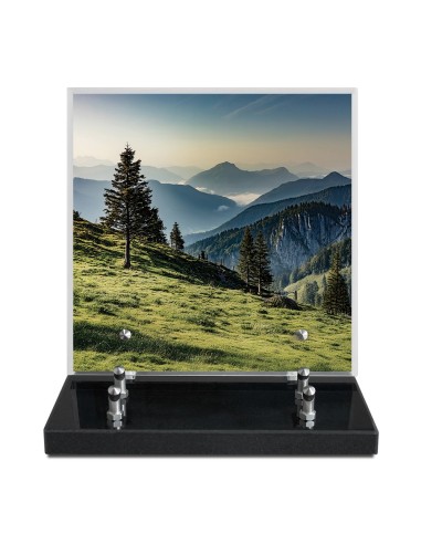 PLAQUE IMPRIMEE 21X21 MONTAGNE