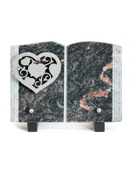 PLAQUE GRANIT 15X21 INOX COEUR