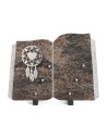 PLAQUE GRANIT LIVRE 25X35CM INOX ATTRAPE-REVE