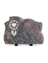 PLAQUE GRANIT 25X35 INOX ATTRAPE-REVE
