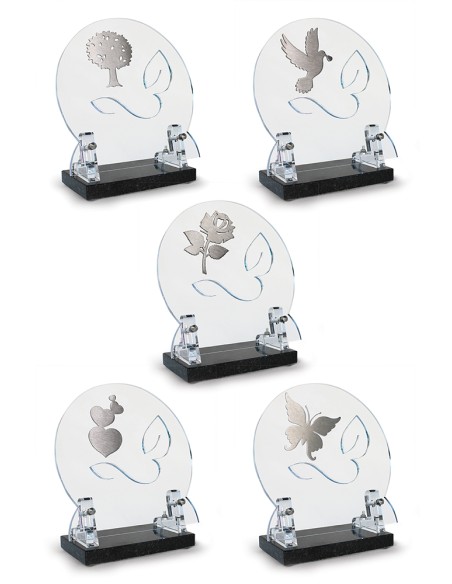 LOT DE 5 PLAQUES ALTUGLAS 19X19 DECOR INOX 