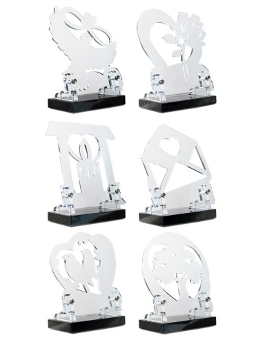 LOT DE 6 PLAQUES ALTUGLAS 19X19 MOTIF DECOUPE