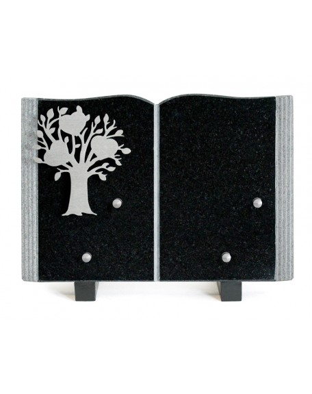 PLAQUE GRANIT 17X25 INOX ARBRE