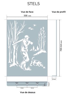 STELE ARBRE DECOUPE INOX... 2