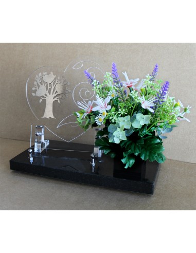 PLAQUE ALTUGLAS 28X20CM AVEC BOUQUET...