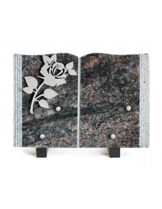 PLAQUE GRANIT 17X25 INOX ROSE