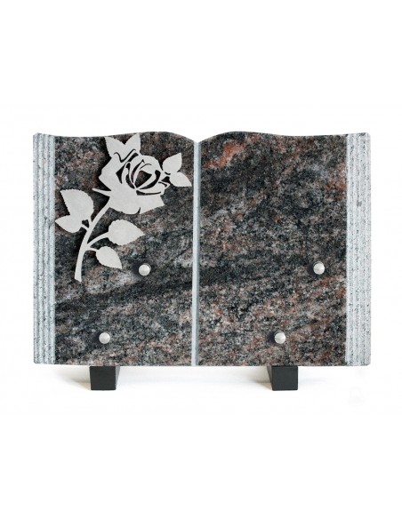 PLAQUE GRANIT 17X25 INOX ROSE