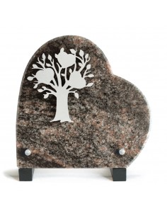 PLAQUE GRANIT COEUR 18X18CM...