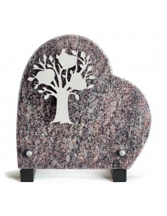PLAQUE GRANIT COEUR 18X18CM...
