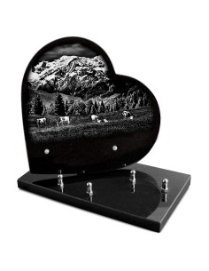 PLAQUE GRANIT COEUR 26X26...