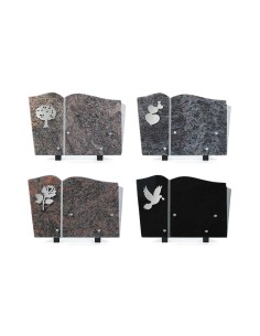 LOT DE 4 PLAQUES GRANIT...