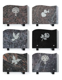 LOT DE 6 PLAQUES GRANIT...