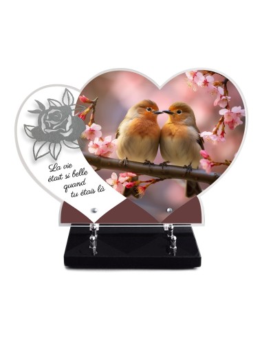 PLAQUE ALTU IMPRIMEE DOUBLE COEUR...