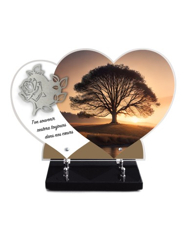 PLAQUE ALTU IMPRIMEE DOUBLE COEUR...