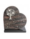 PLAQUE GRANIT COEUR 30X30 INOX COEUR