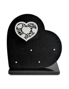 PLAQUE GRANIT COEUR 30X30...
