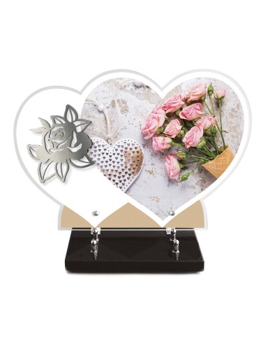 PLAQUE ALTU IMPRIMEE DOUBLE COEUR...