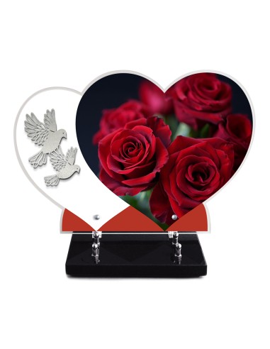 PLAQUE ALTU IMPRIMEE DOUBLE COEUR...