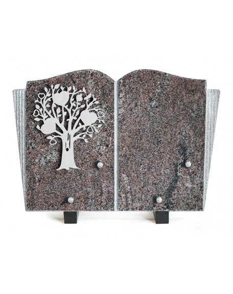 PLAQUE GRANIT 20X30 INOX ARBRE