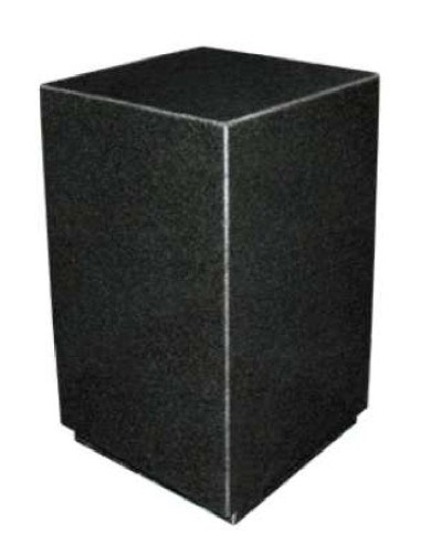 URNE GRANIT NOIR 3.6L - 17x17x27CM