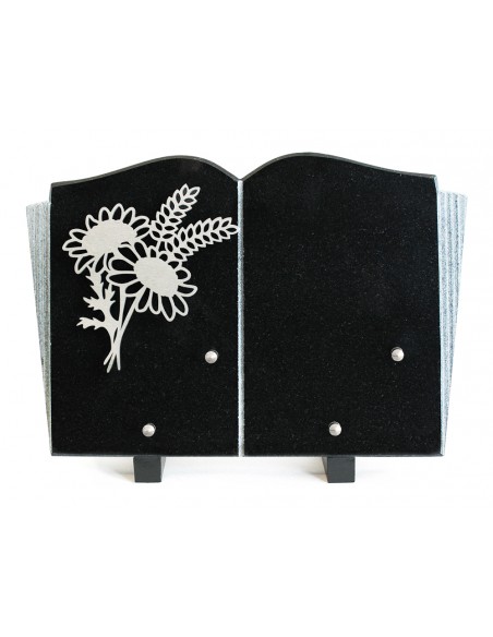 PLAQUE GRANIT 20X30 INOX BOUQUET