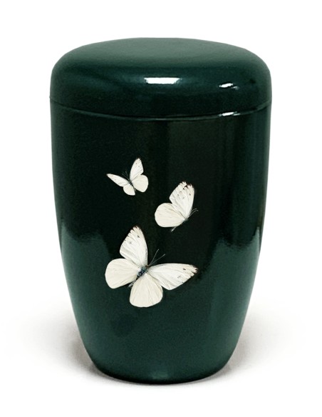 URNE METAL DECOR PAPILLONS 4L - 17x25CM
