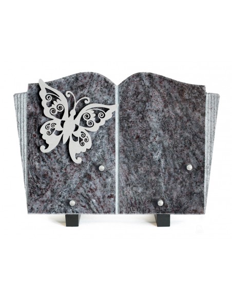 PLAQUE GRANIT 20X30 INOX PAPILLON
