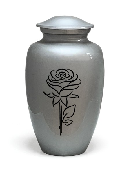 URNE ALUMINIUM DECOR ROSE 4L - 17x30CM