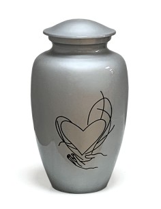 URNE ALUMINIUM DECOR COEUR...