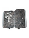 PLAQUE GRANIT LIVRE 25X35CM INOX ARBRE