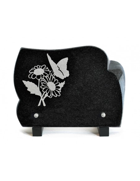 PLAQUE GRANIT 15X21CM INOX MARGUERITE