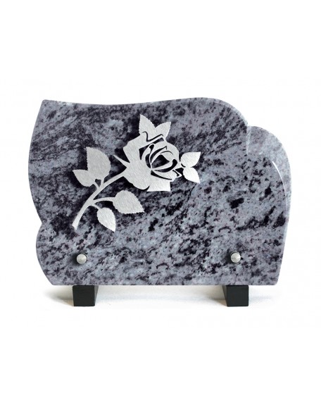 PLAQUE GRANIT 15X21CM INOX ROSE