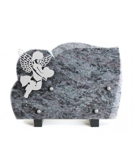 PLAQUE GRANIT 17X25CM INOX ANGE