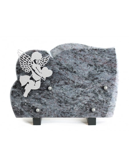 PLAQUE GRANIT 17X25CM INOX ANGE