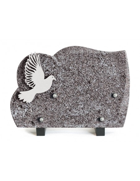 PLAQUE GRANIT 17X25CM INOX COLOMBE
