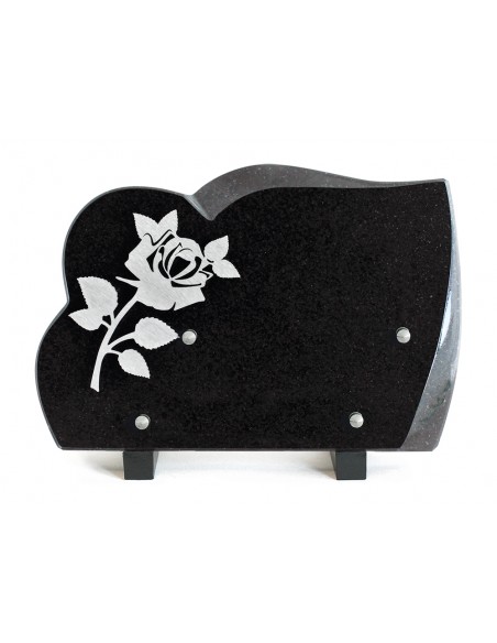 PLAQUE GRANIT 17X25CM INOX ROSE