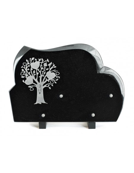 PLAQUE GRANIT 20X30 INOX ARBRE