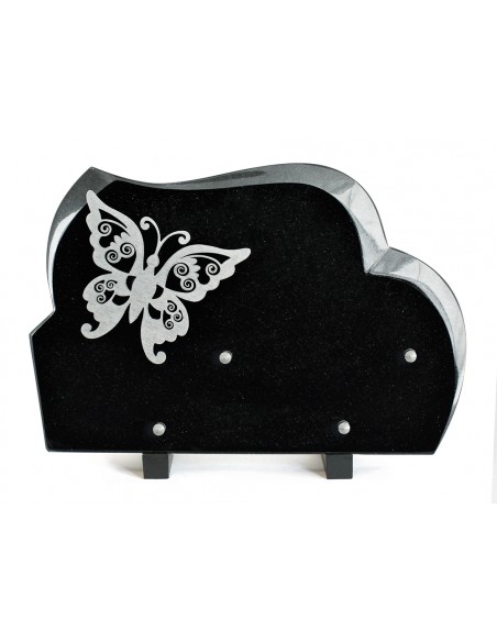 PLAQUE GRANIT 20X30 INOX PAPILLON