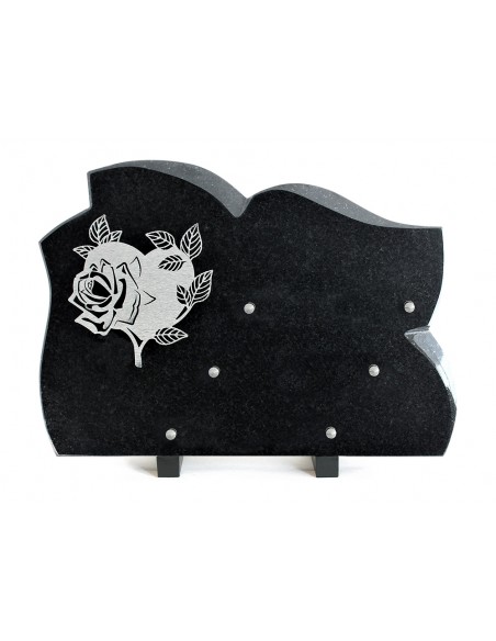 PLAQUE GRANIT 25X35 INOX COEUR