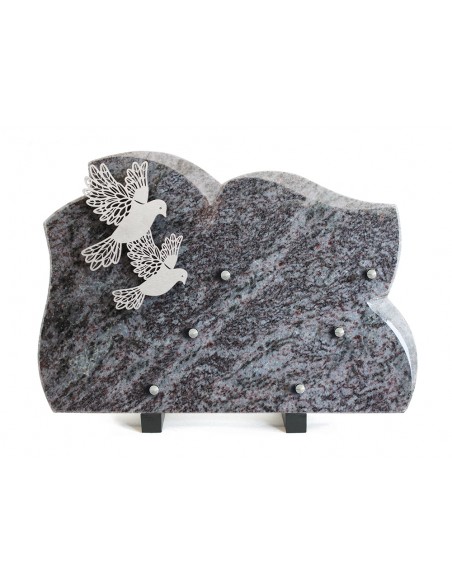 PLAQUE GRANIT 25X35 INOX COLOMBES