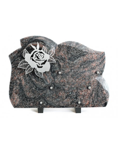 PLAQUE GRANIT 25X35 INOX ROSE