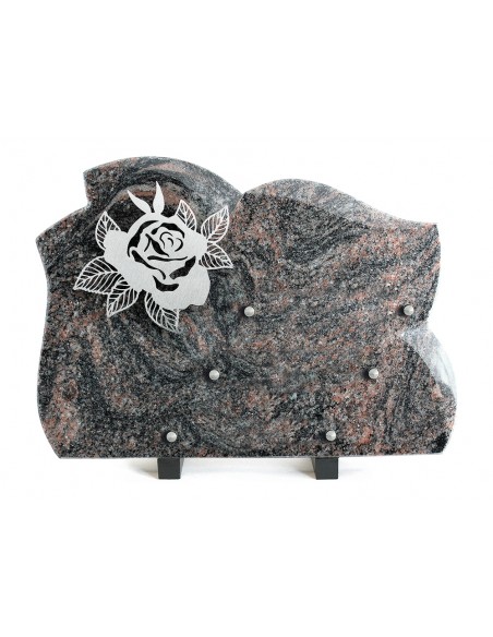 PLAQUE GRANIT 25X35 INOX ROSE