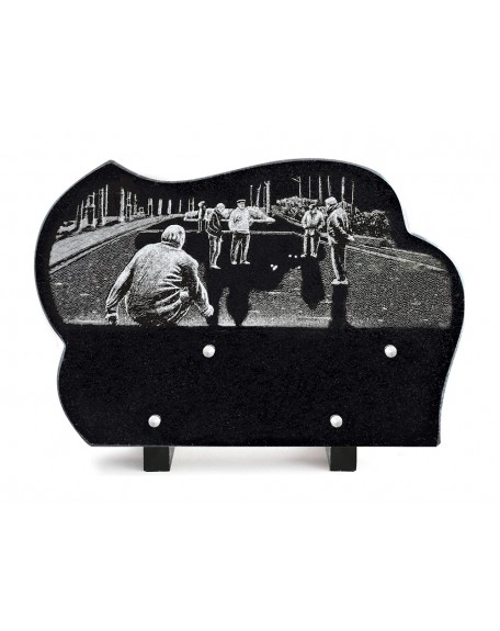 PLAQUE GRANIT 20X30 GRAVURE LASER - PETANQUE