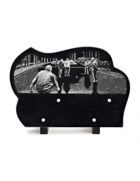 PLAQUE GRANIT 20X30 GRAVURE LASER - PETANQUE