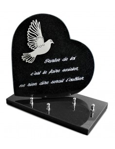 PLAQUE GRANIT COEUR...
